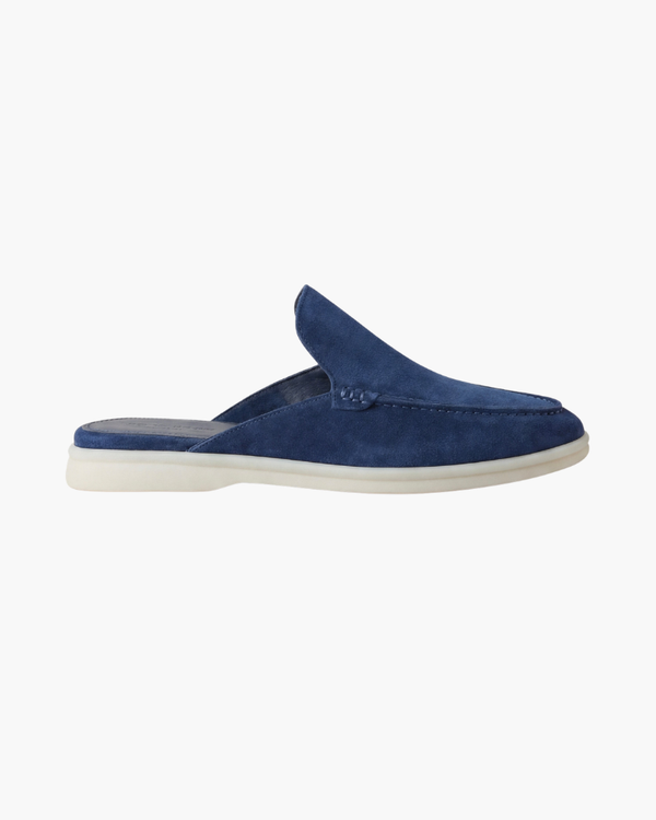 ZAPATOS MULES DE ANTE PORTSIDE - AZUL