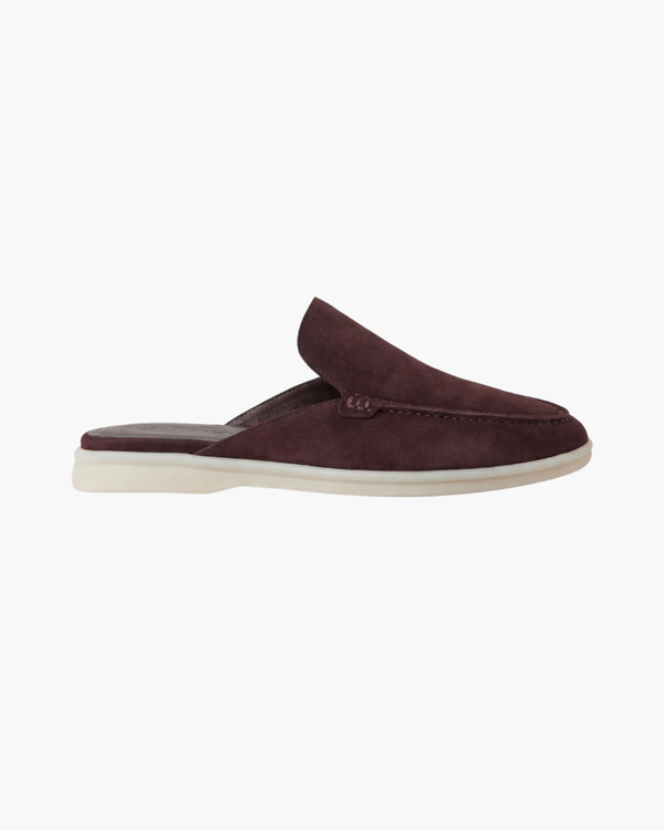 ZAPATOS MULES DE ANTE PORTSIDE - CAFÉ