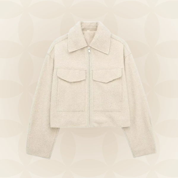 Chaqueta vintage con cremallera