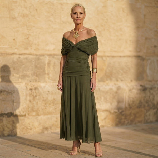 Vestido verde elegante