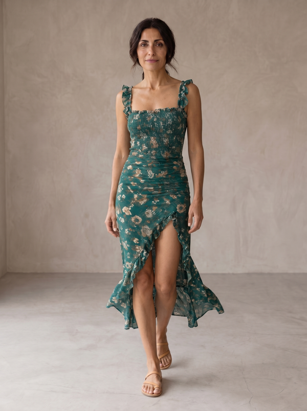 Mayfair | Vestido largo elegante de estilo retro
