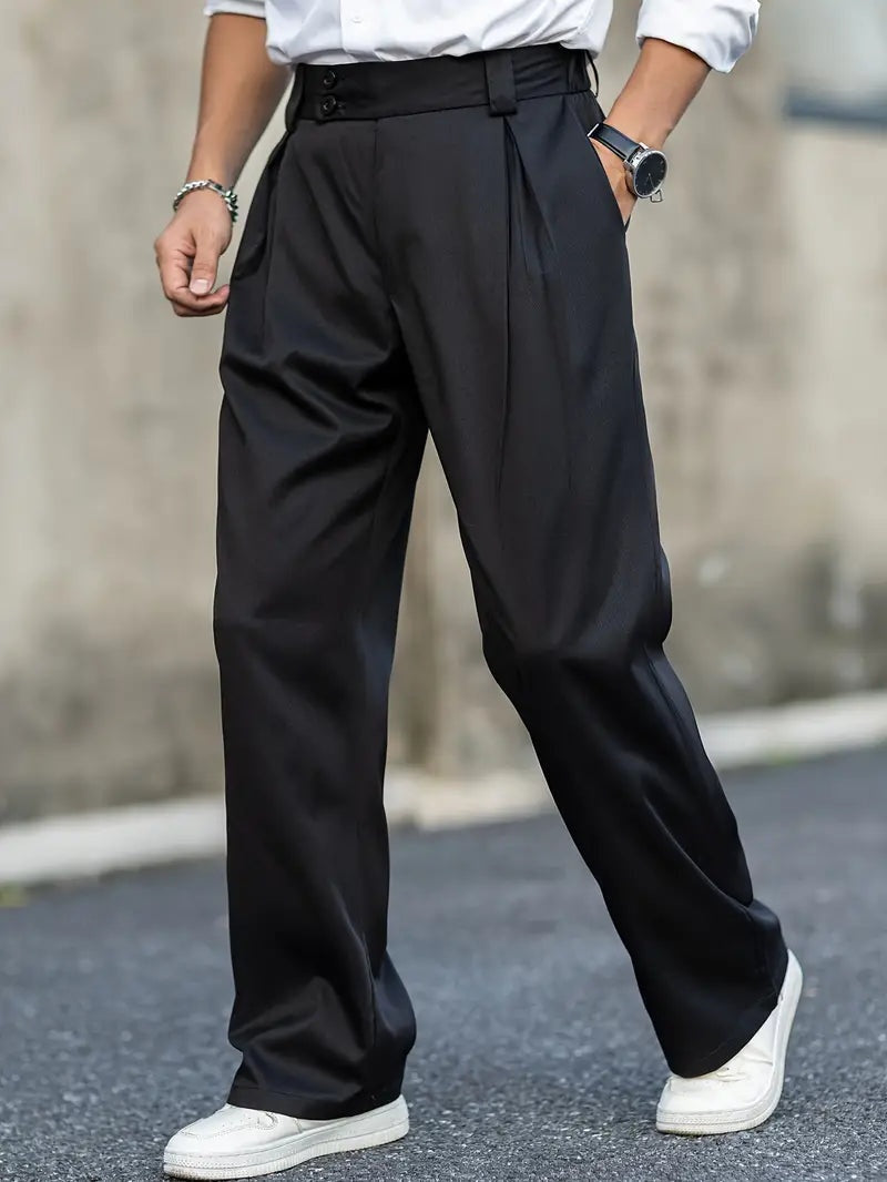 Sergio · Pantalón de pinzas holgado con doble botón
