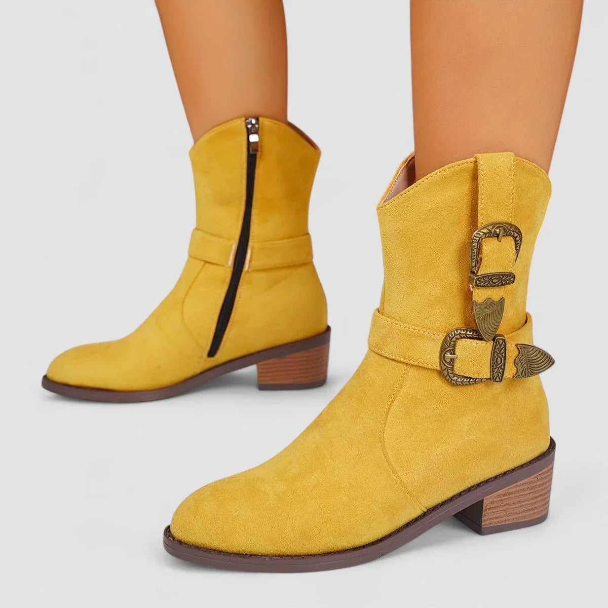 Rosa — Botas western ortopédicas