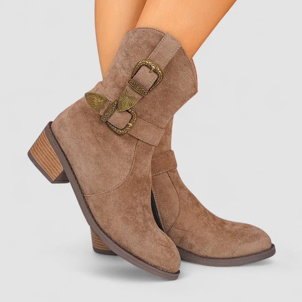 Botas western ortopédicas de ante