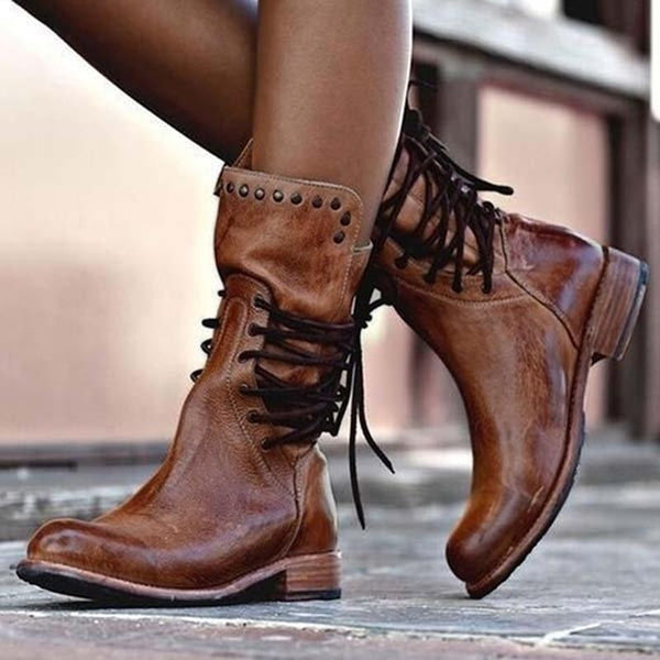 Botas vintage con cordones