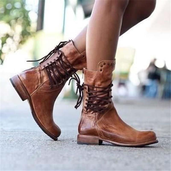 Cíes — Botas vintage con cordones