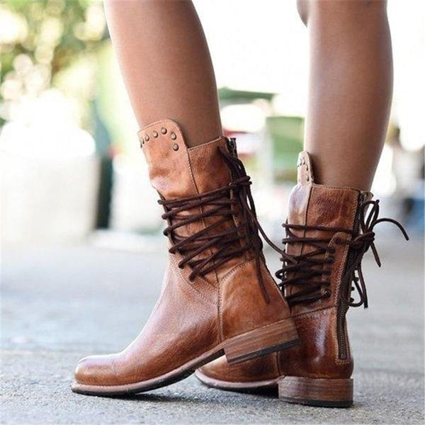 Cíes — Botas vintage con cordones