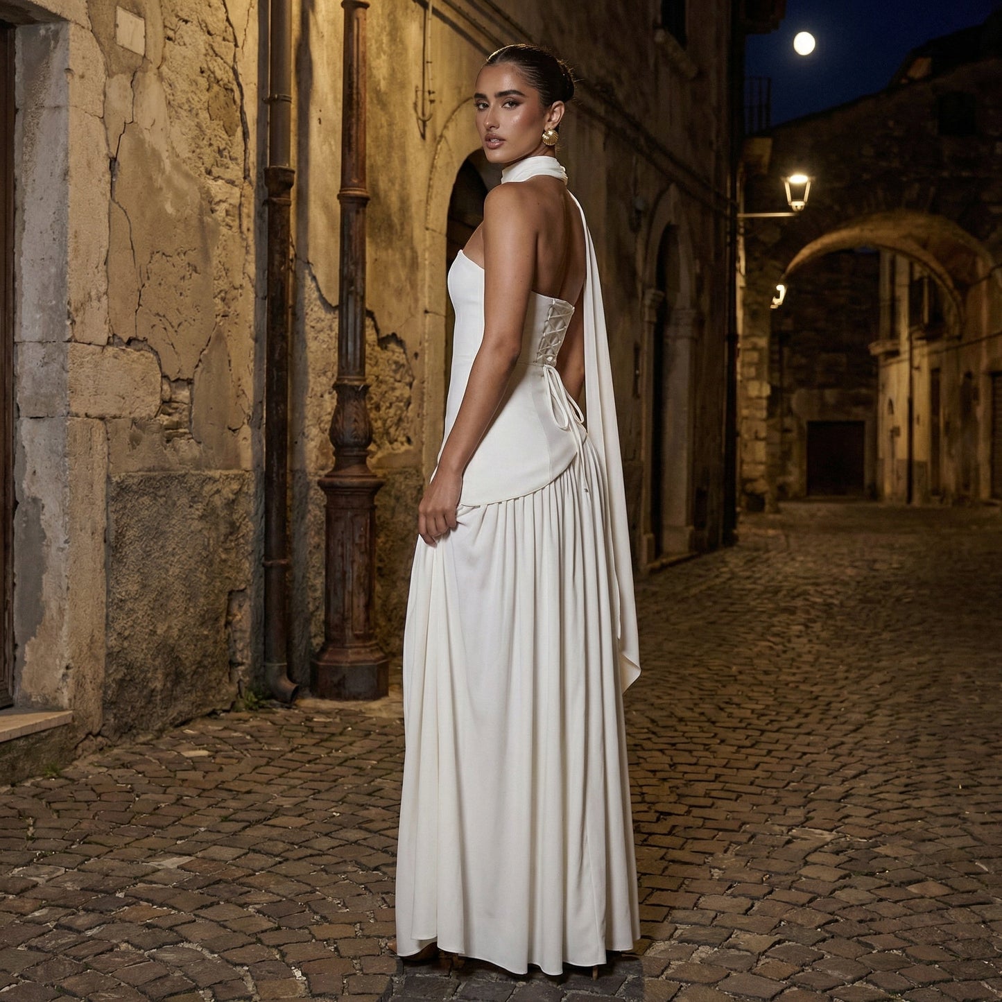 Maia — Vestido largo sin tirantes