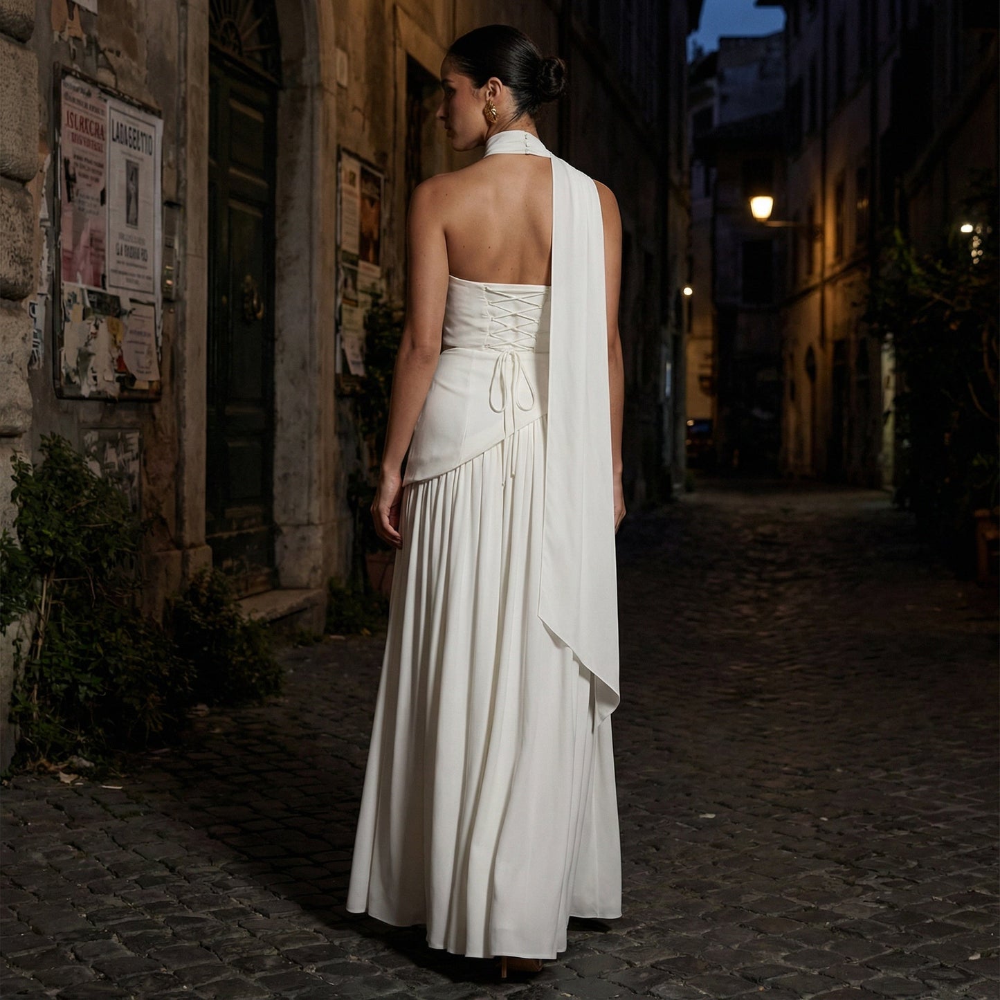 Maia — Vestido largo sin tirantes