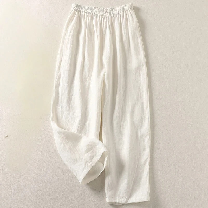Maite — Pantalón cómodo de algodón y lino