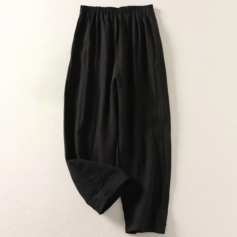 Maite — Pantalón cómodo de algodón y lino