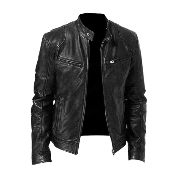 Chaqueta de piel casual