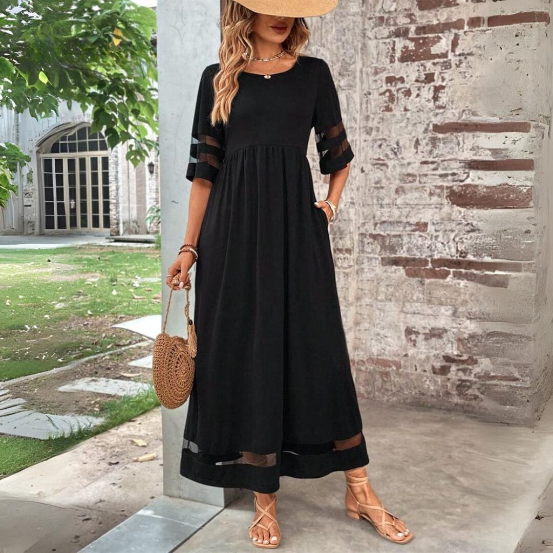 Aura — Vestido midi favorecedor