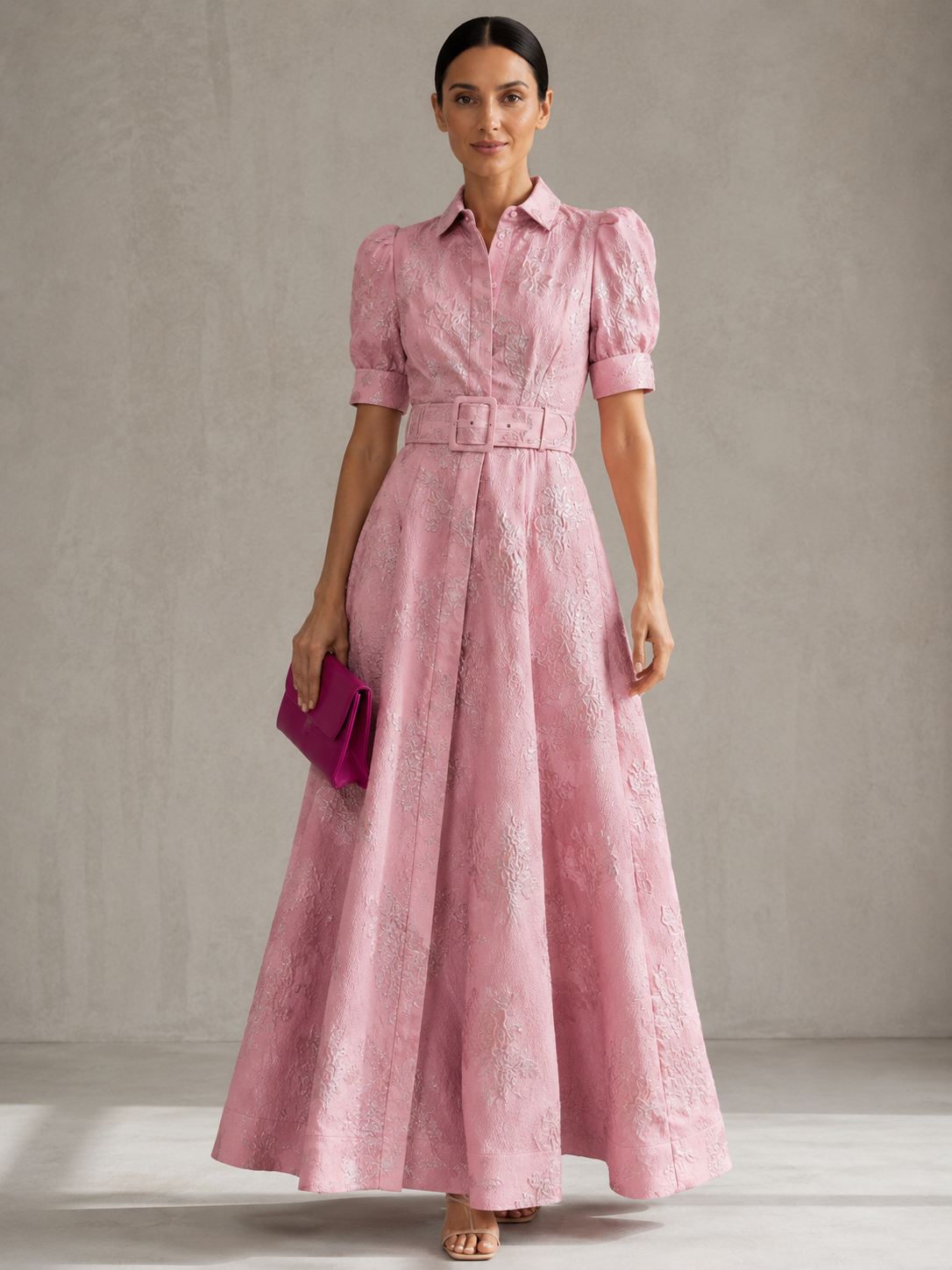 Aria | Vestido corto con mangas abullonadas
