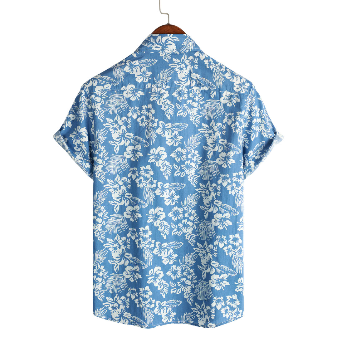 Fabián · Camisa hawaiana floral de manga corta