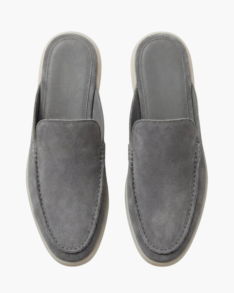 ZAPATOS MULES DE ANTE PORTSIDE - GRIS
