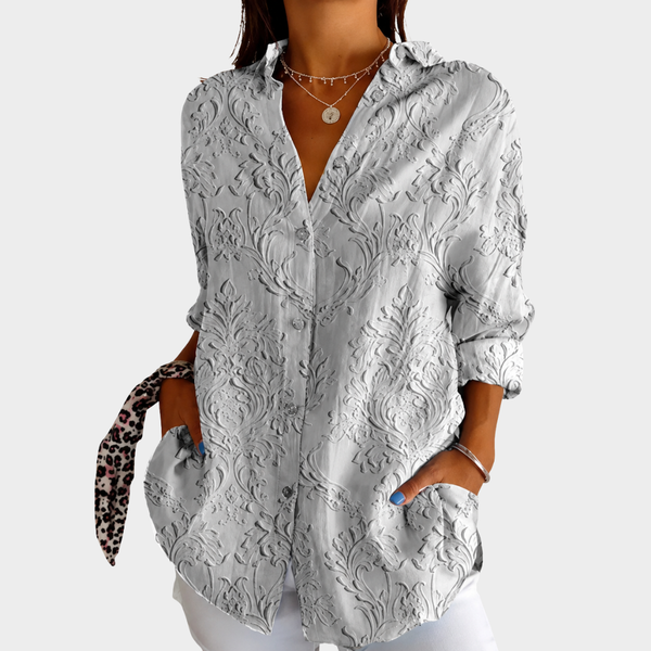 Blusa estampada en tonos vivos