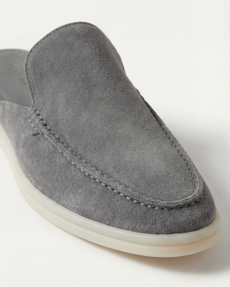 ZAPATOS MULES DE ANTE PORTSIDE - GRIS