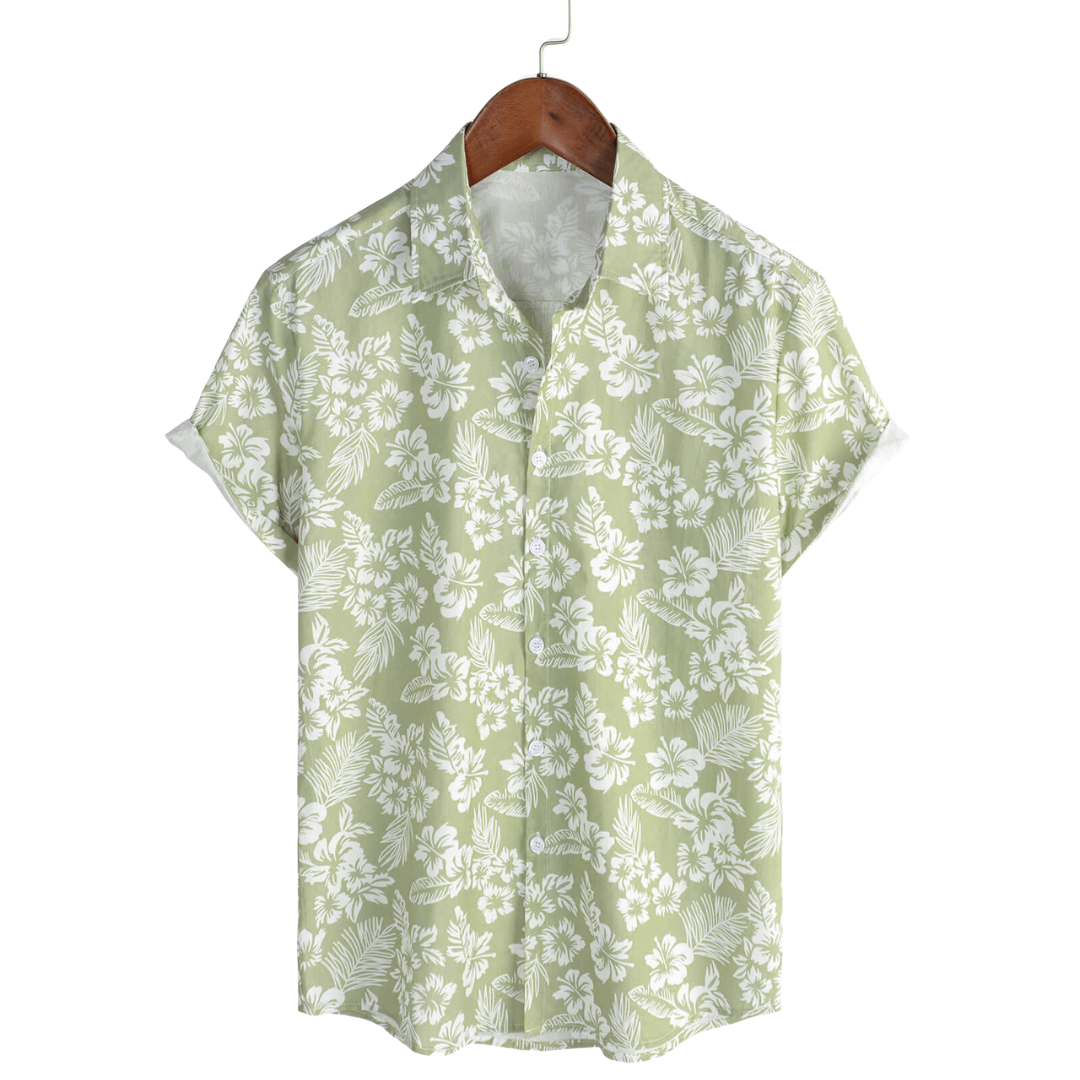 Fabián · Camisa hawaiana floral de manga corta