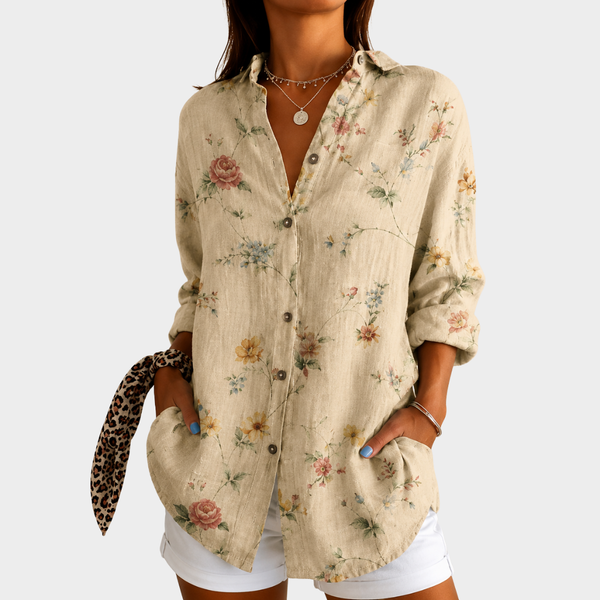 Blusa floral pradera