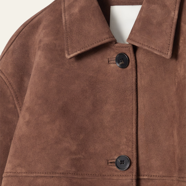 Andrés · Chaqueta de ante con cuello