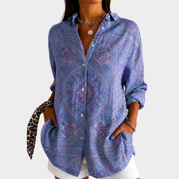Blusa mosaico lavanda