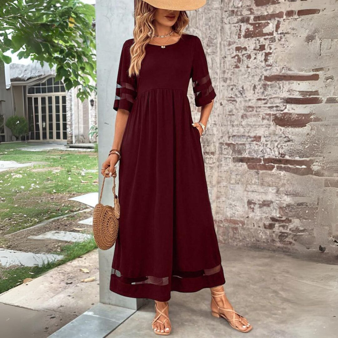 Aura — Vestido midi favorecedor