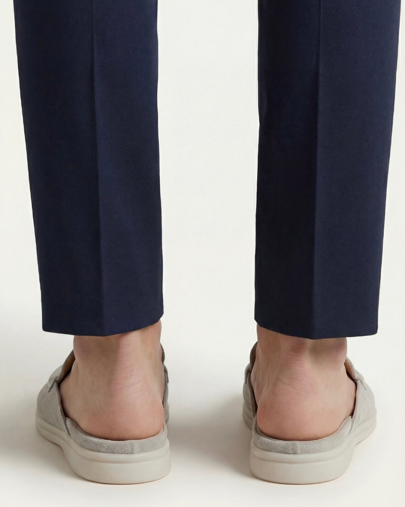 ZAPATOS MULES DE ANTE PORTSIDE - GRIS CLARO