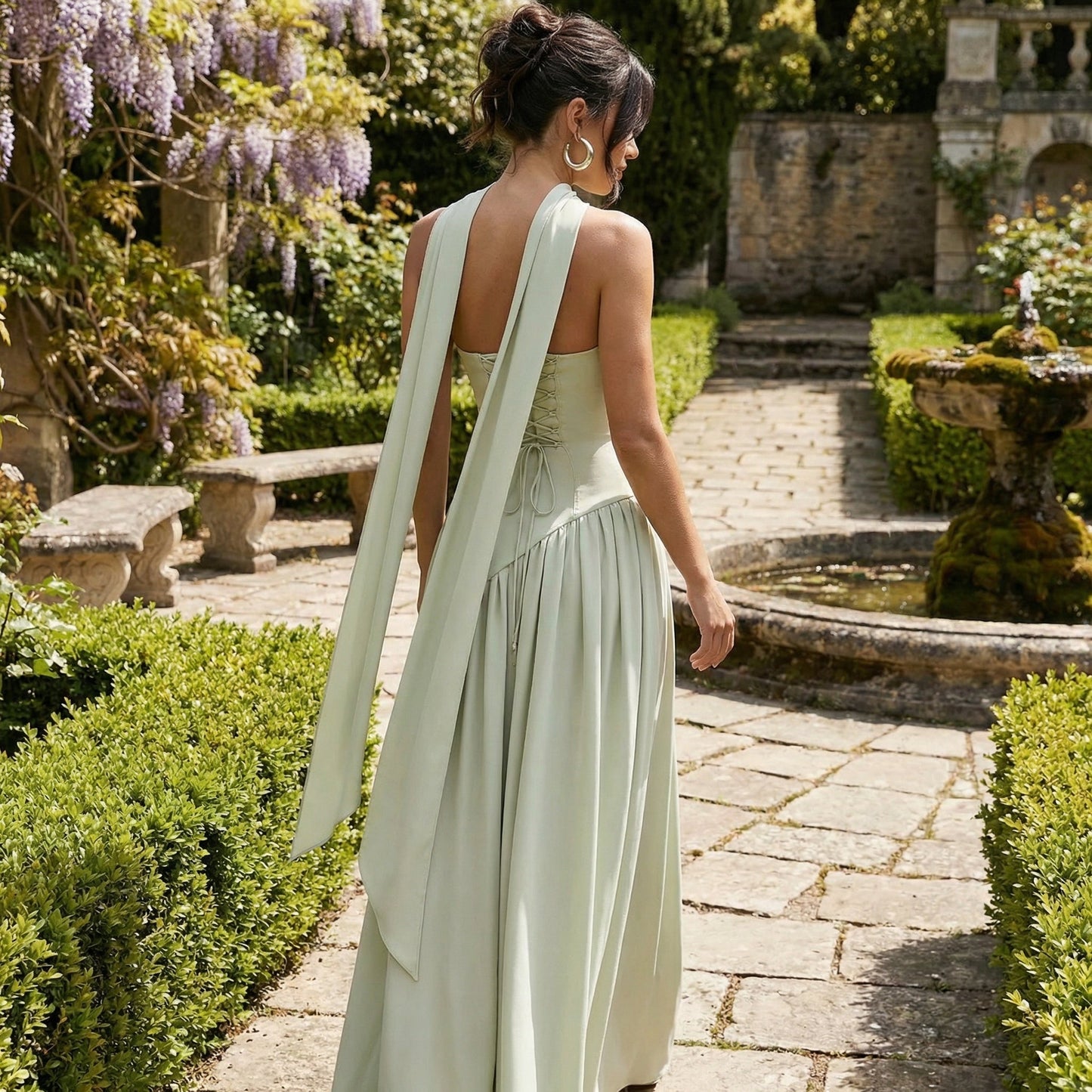 Maia — Vestido largo sin tirantes