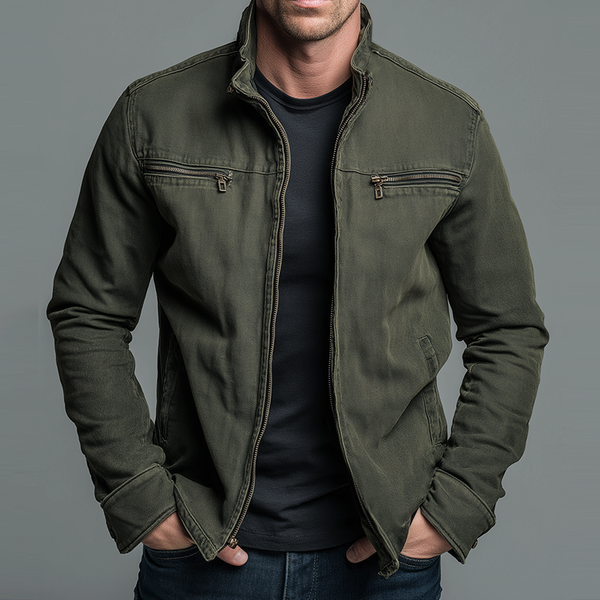 Vicente · Chaqueta de algodón con cremallera