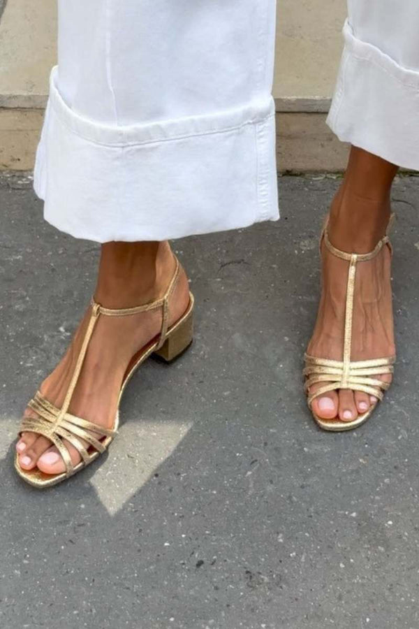 Sandalias de piel