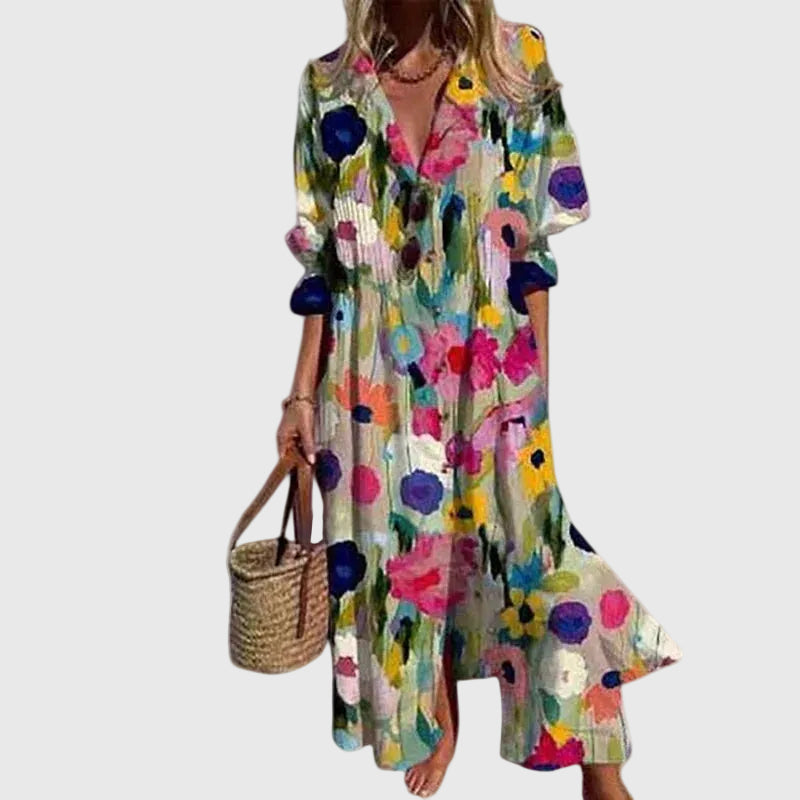 Zahara — Vestido largo bohemio elegante