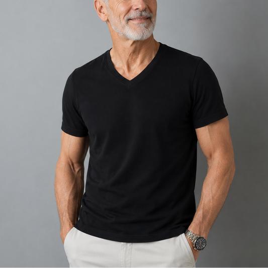 Van Elst Mode® | Comfortabel heren t-shirt 100% katoen (TIJDELIJK 1+1 GRATIS!)