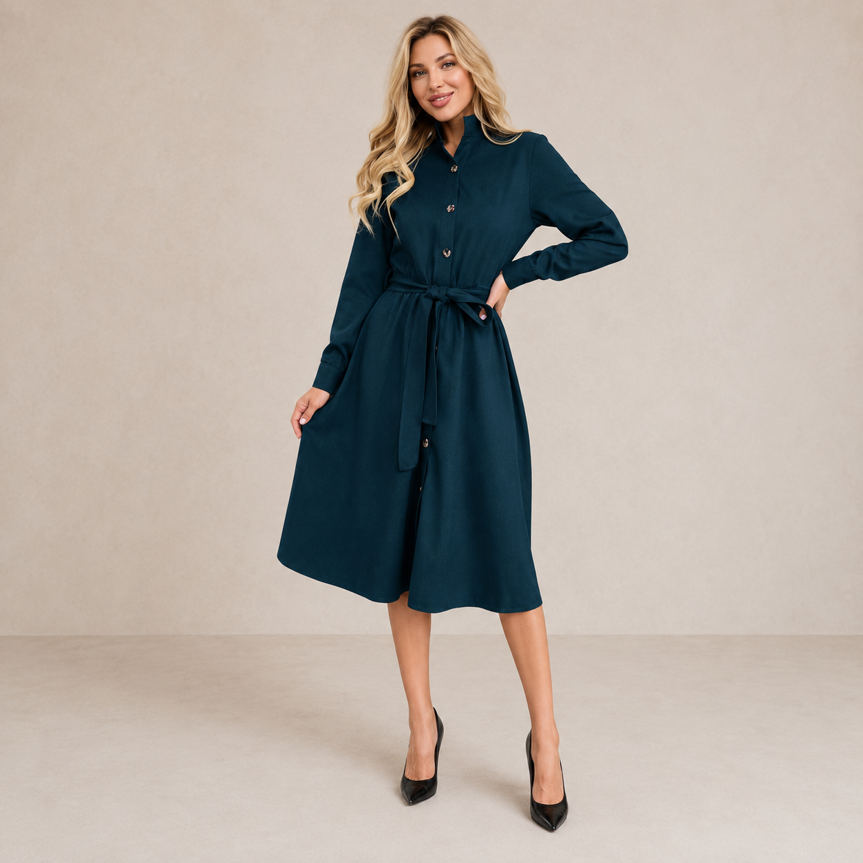 Aurora — Vestido midi