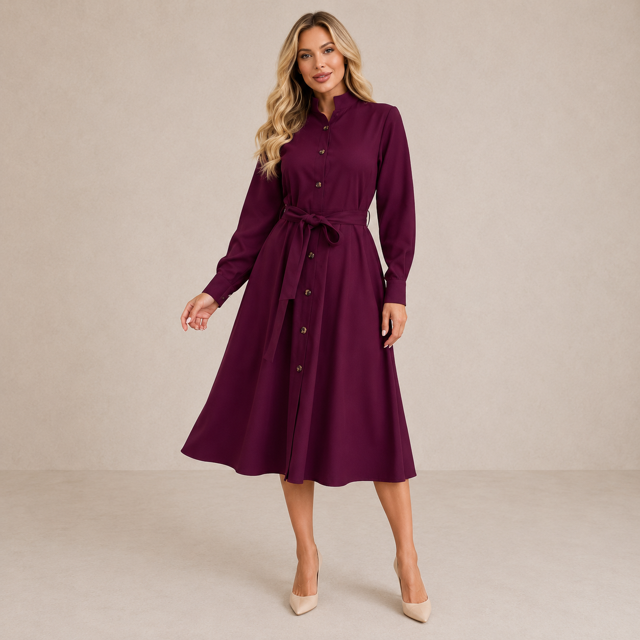 Aurora — Vestido midi
