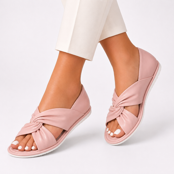 Sandalias confort acolchadas de piel