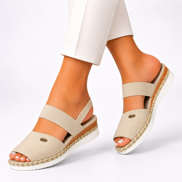 Sandalias confort con plataforma