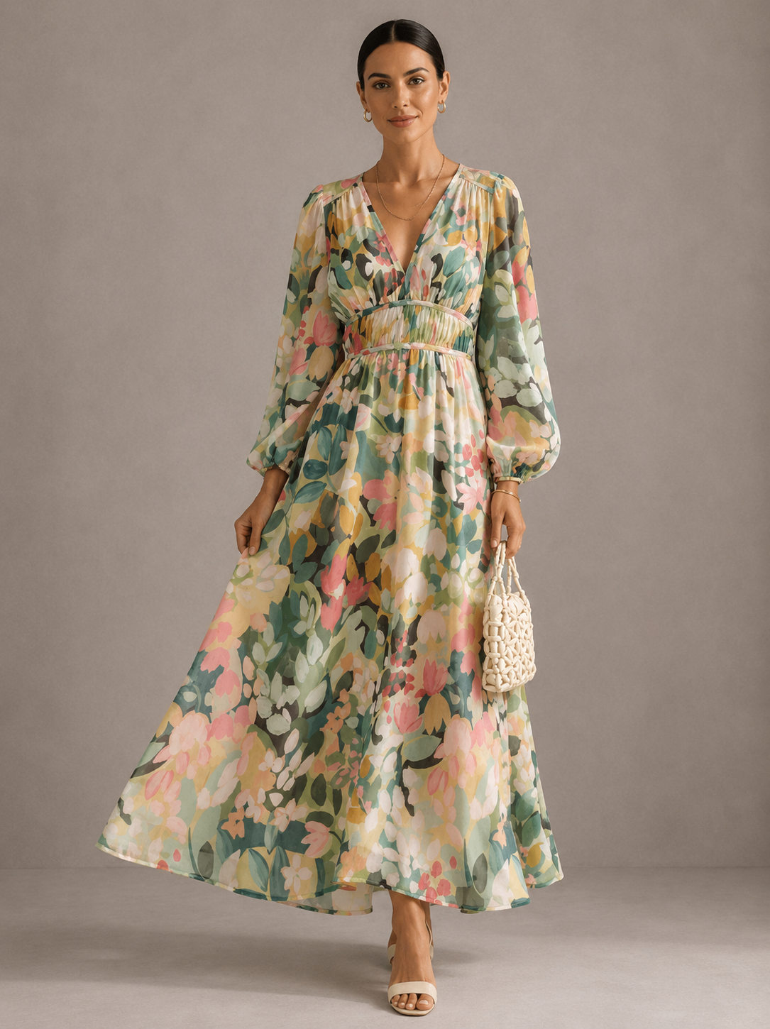 Celine | Vestido femenino con estampado floral