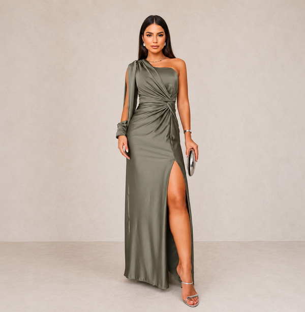 Vestido midi gala
