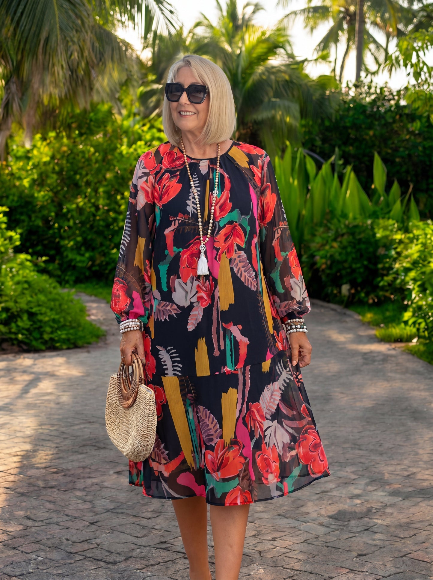 Florida — Vestido floral elegante
