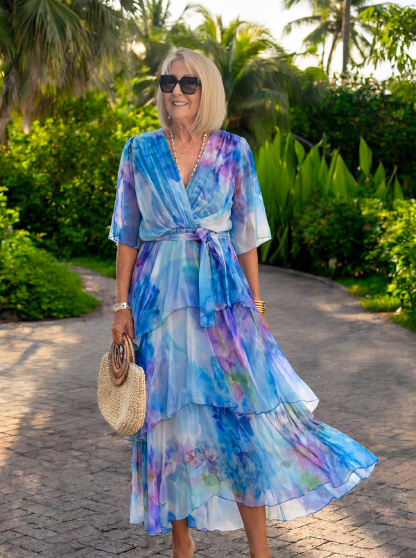 Vestido elegante de gasa