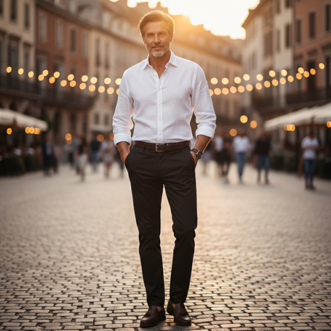 Eloy · Pantalón chino slim fit de tejido elástico