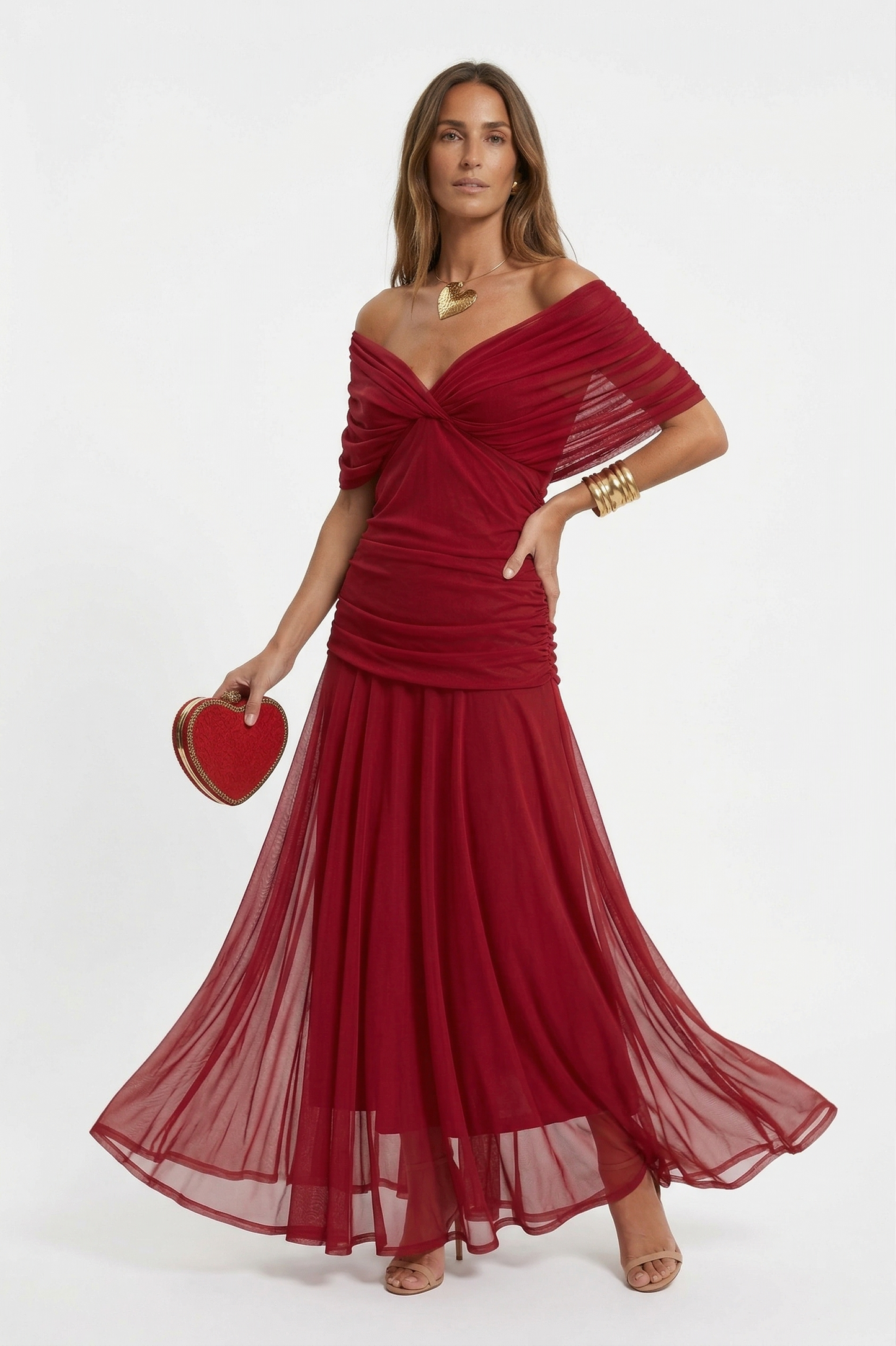 Naia · Vestido largo floral