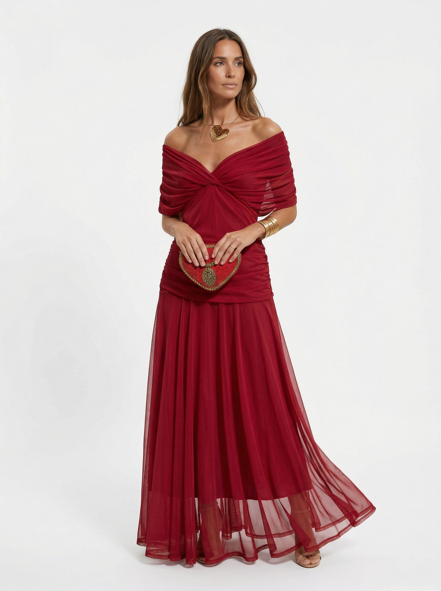 Naia · Vestido largo floral