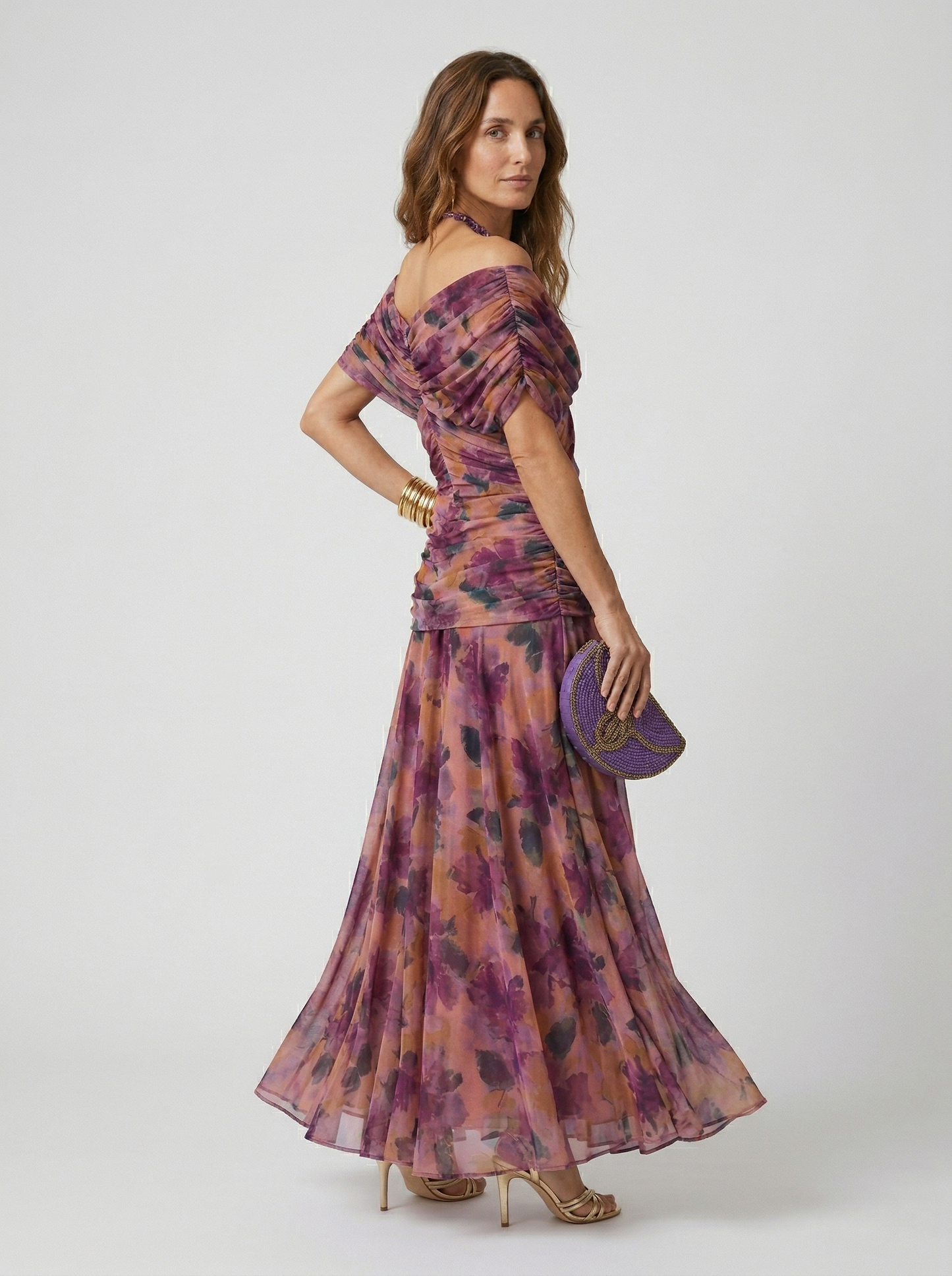 Naia · Vestido largo floral