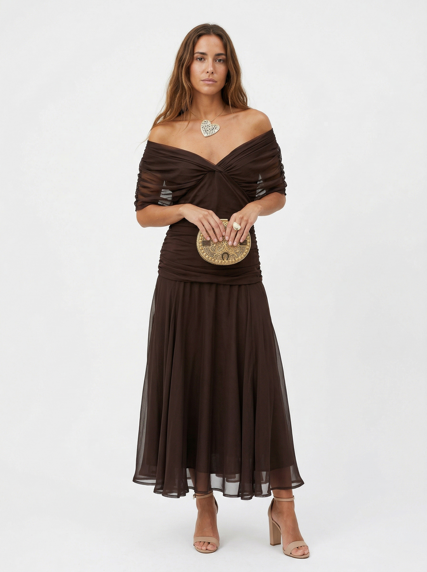 Naia · Vestido largo floral