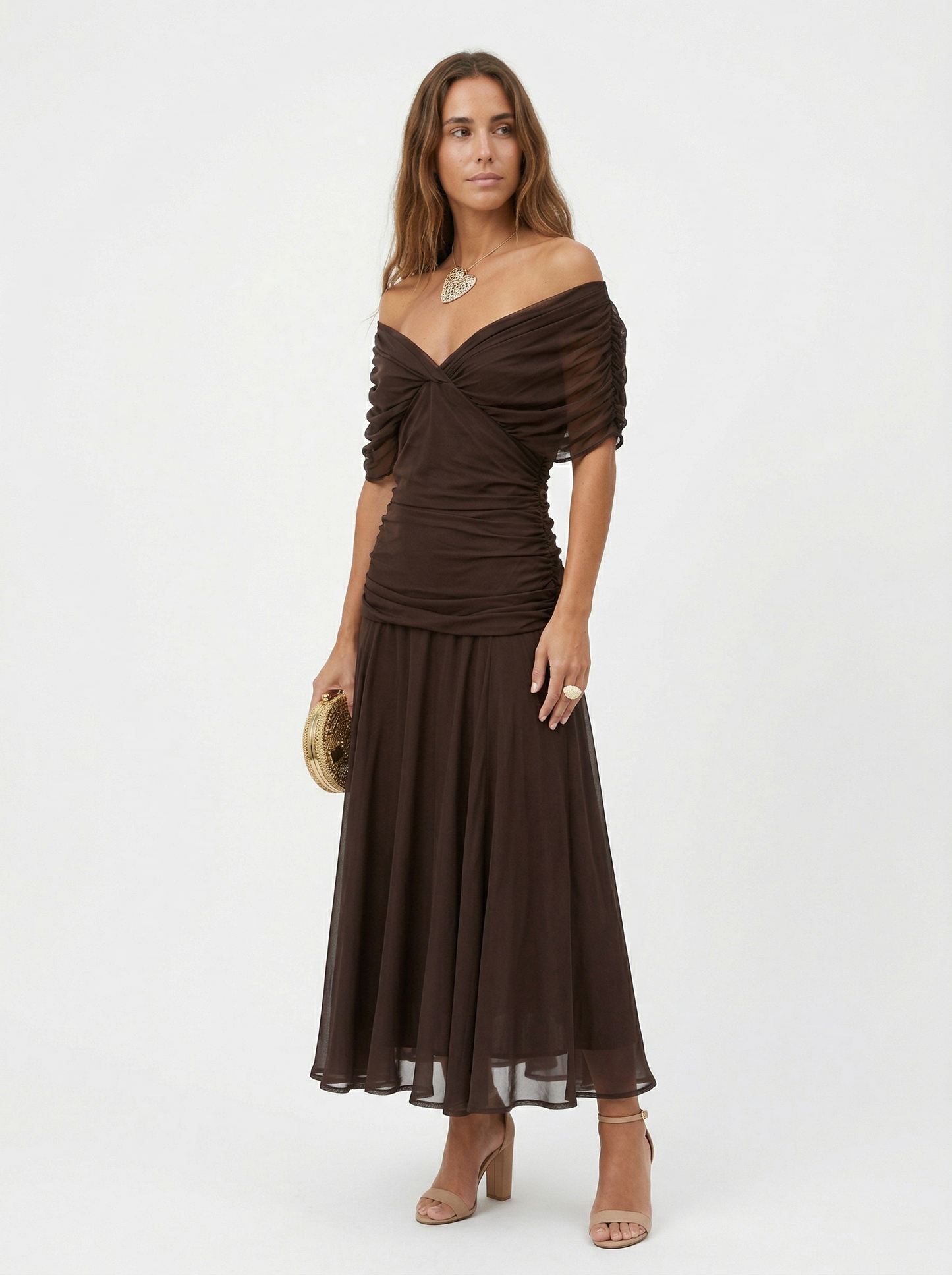 Naia · Vestido largo floral