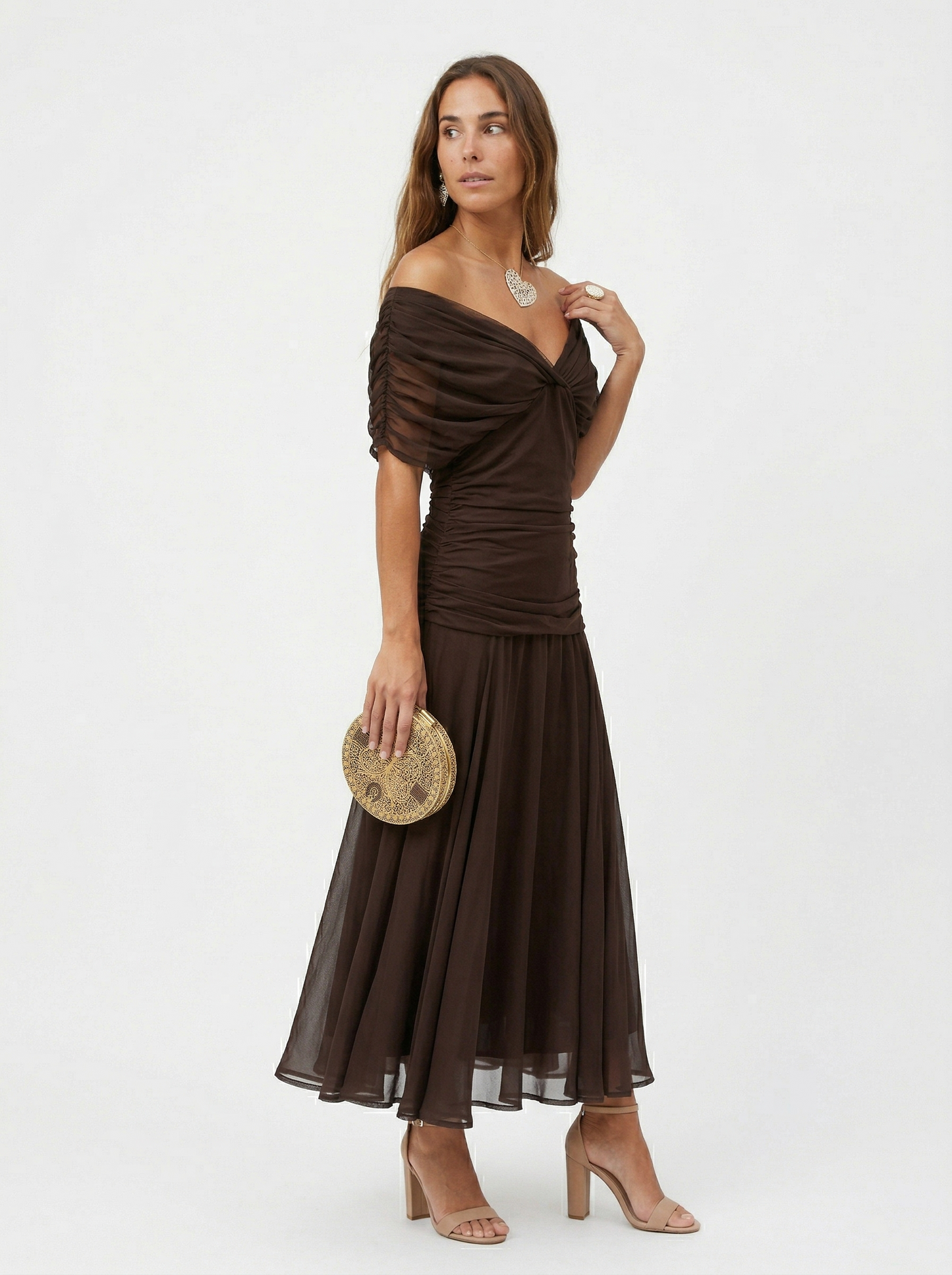 Naia · Vestido largo floral