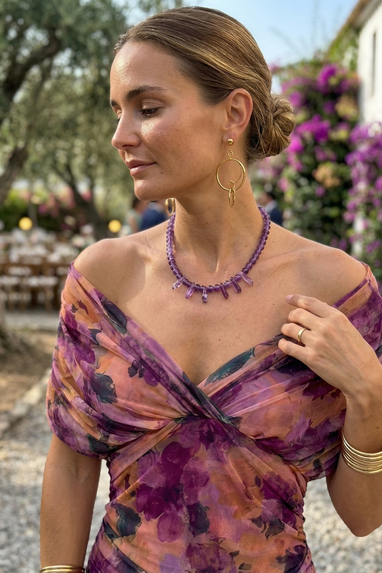 Naia · Vestido largo floral