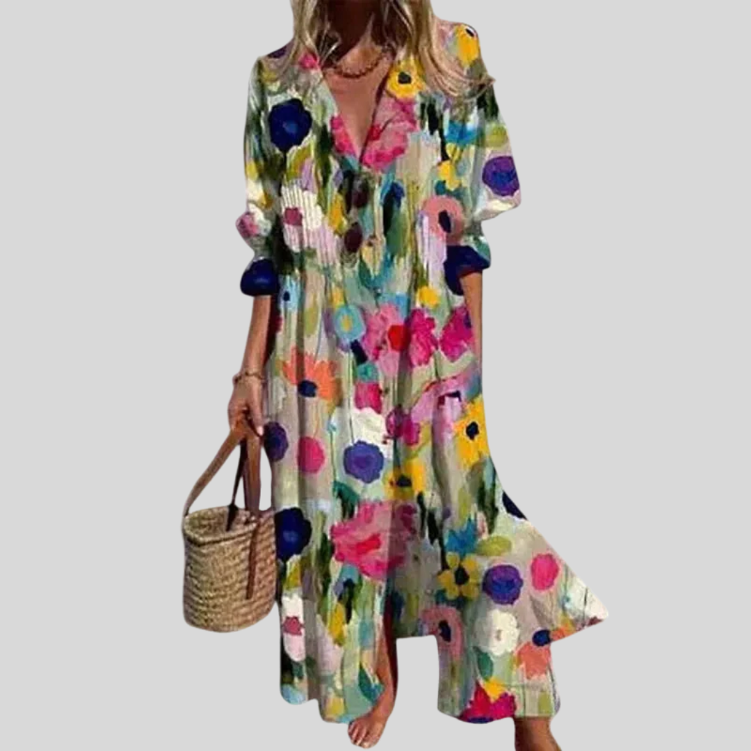 Zahara — Vestido largo bohemio elegante